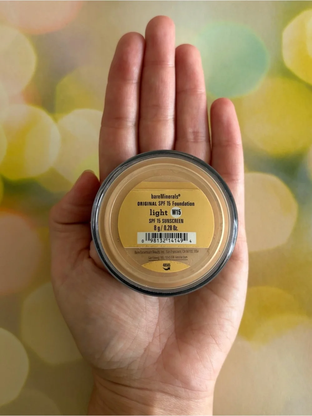 bareMinerals Loose Mineral Foundation - Light W15 Original SPF 15 - 8g Full Size
